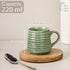 Green Ring Ceramic Tea Cup Set of 6 - The Earth Store - Tea Cups